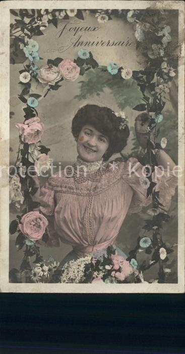 Geburtstag Frau Blumen Rosen