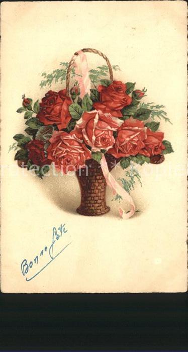 Rosen Korb Bonne fete