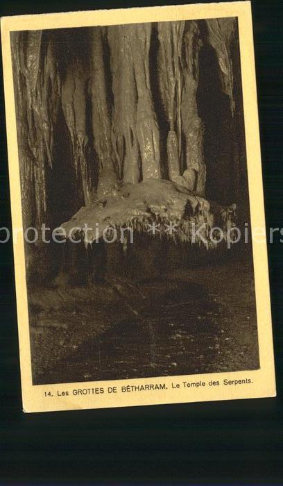 Hoehlen Caves Grottes Grottes de Betharram Temple des Serpent