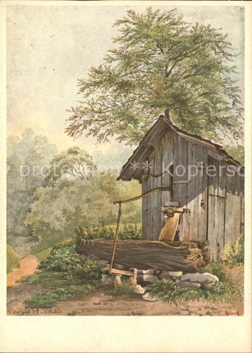 Keller Gottfried Bretterhütte mit Ziehbrunnen