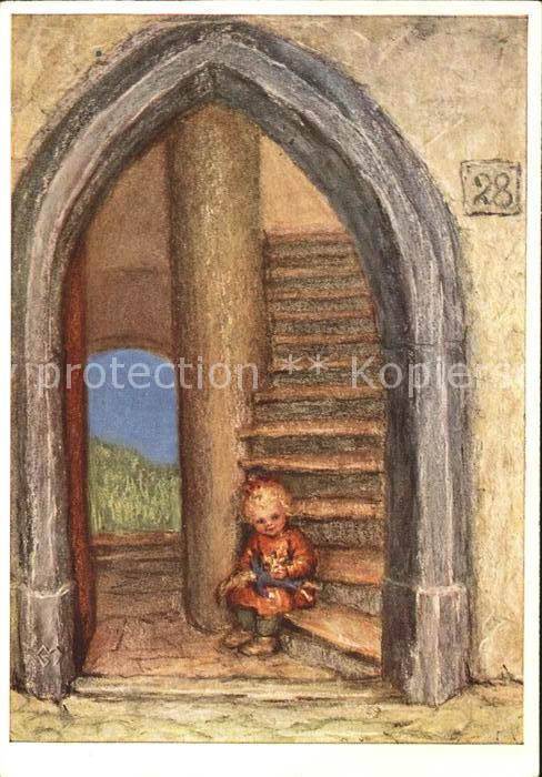 Spoetl Maria Kuenstlerkarte Ich komme zu dir. Bist du daheim Nr. 50
