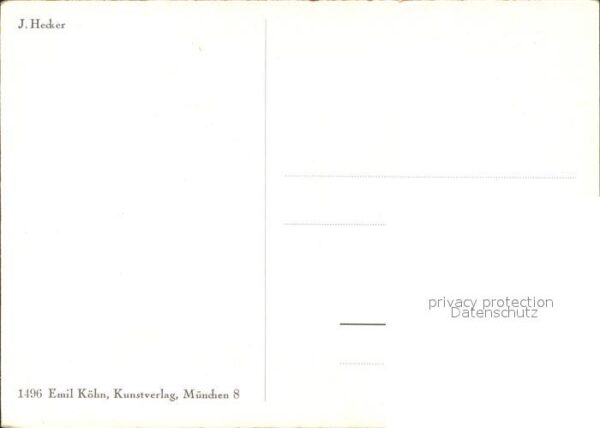 Kuenstlerkarte J. Hecker Nr. 1496 Berge Natur Emil Köh – Bild 2