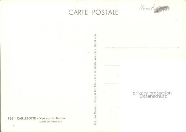 Kuenstlerkarte Caillebotte Vue sur la Marne Nr. 136 Bo – Bild 2