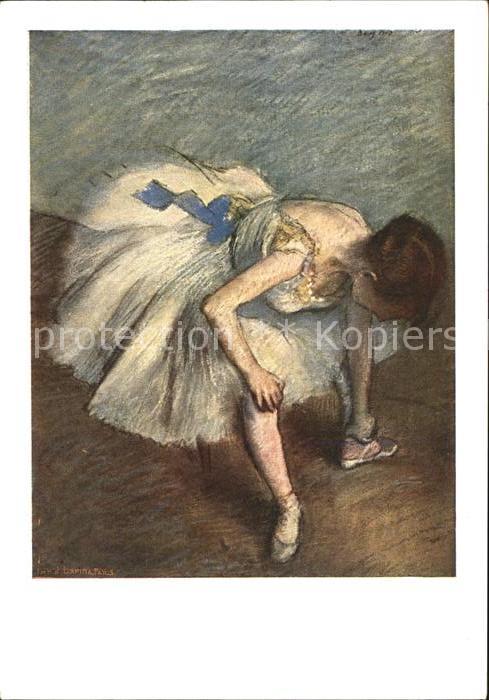 Ballett Künstlerkarte Edgar Degas Danseuse noua