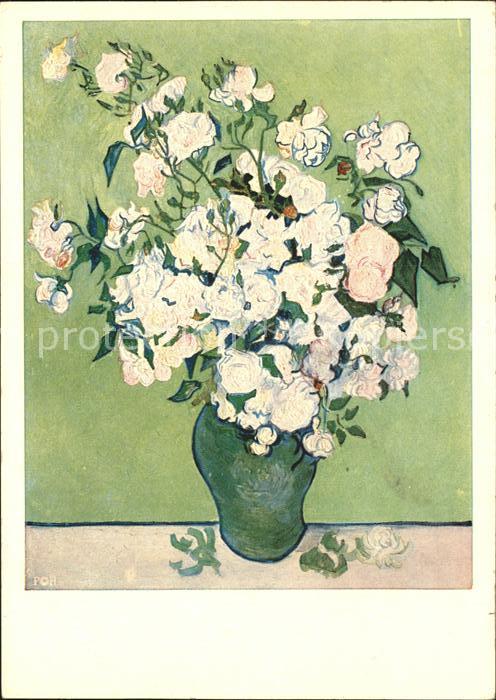 Van Gogh Vincent Weisse Rosen Hanfstaengl Verlag Nr. 39