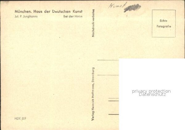 Verlag HDK Nr. 509 Jul. P. Junghaus Bei der Hirtin Pfe – Bild 2