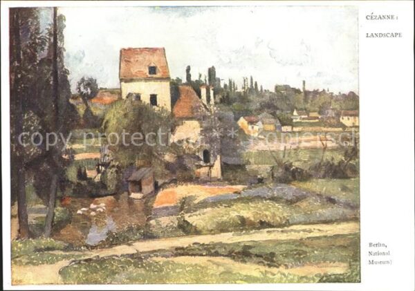 Kuenstlerkarte Paul Cezanne Landscape Nr. 638