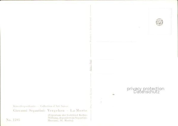 Segantini Giovanni Vergehen La Morte Nr. 1595 – Bild 2