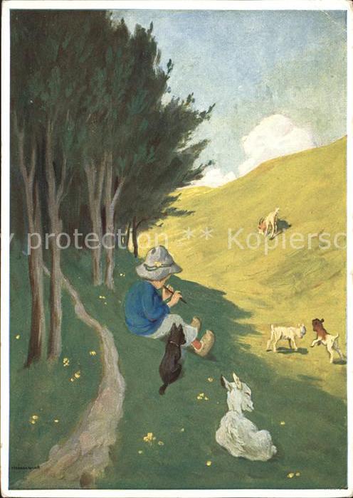 Kuenstlerkarte M. Schönermark Der Frühling ist da Nr.
