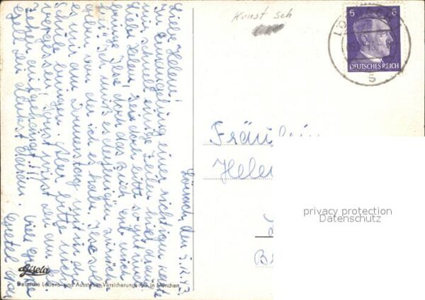 Kuenstlerkarte Hedwig von Schlieben Frühlingssonne – Bild 2