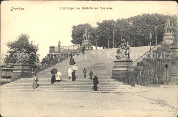 Dresden Freitreppe der Brühlschen Terrasse