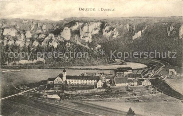 Beuron Donautal Fliegeraufnahme Donau