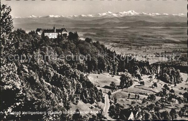 Heiligenberg Baden Schloss mit Alpen
