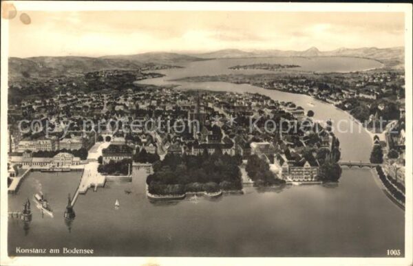 Konstanz Bodensee Fliegeraufnahme