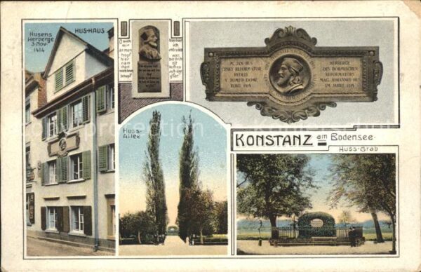 Konstanz Bodensee Huss-Haus Huss-Allee Huss-Grab