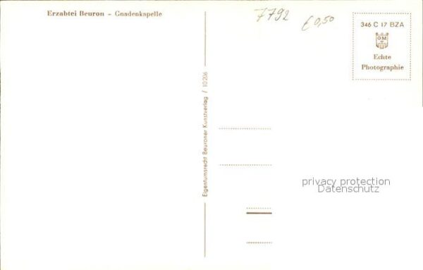 Beuron Donautal Erzbabtei Gnadenkapelle – Bild 2