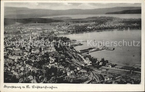 Konstanz Bodensee Fliegeraufnahme