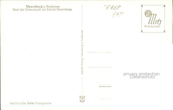 Meersburg Bodensee Schloss Saal der Ritterschaft – Bild 2
