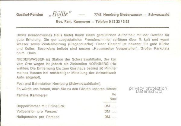 Niederwasser Gasthaus Pension Rössle Familie Kammere – Bild 2