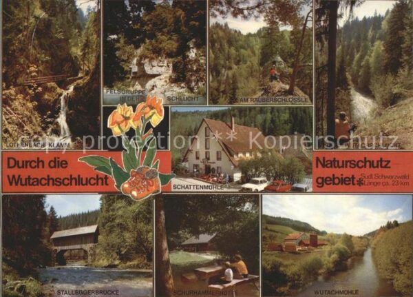 Wutachschlucht Schwarzwald Stalleggerbrücke Schattenmühle Wutachmü