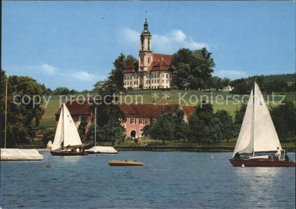 Birnau Klosterkirche Bodensee Segelboote
