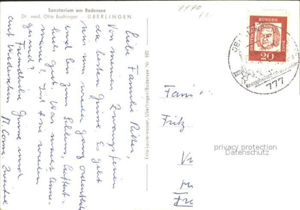 Ueberlingen Bodensee Sanatorium Otto Buchinger – Bild 2