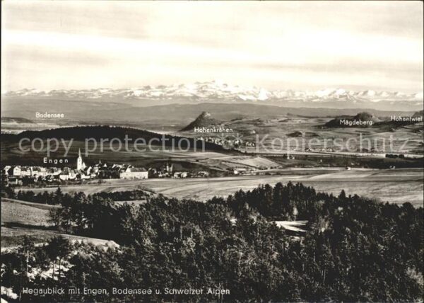 Engen Fliegeraufnahme Hegau Bodensee Alpen