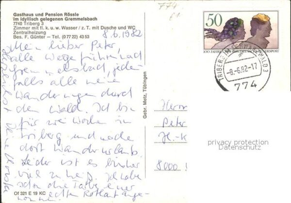 Triberg Schwarzwald Gasthaus Pension Rössle – Bild 2