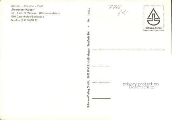 Gaienhofen Gasthaus Pension Deutscher Kaiser – Bild 2