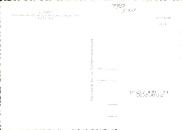 Villingen-Schwenningen Kloster Rückseite – Bild 2
