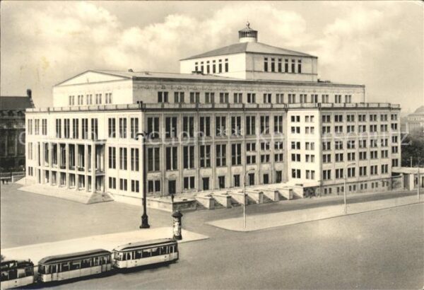 Leipzig Opernhaus Karl Marx Platz Strassenbahn