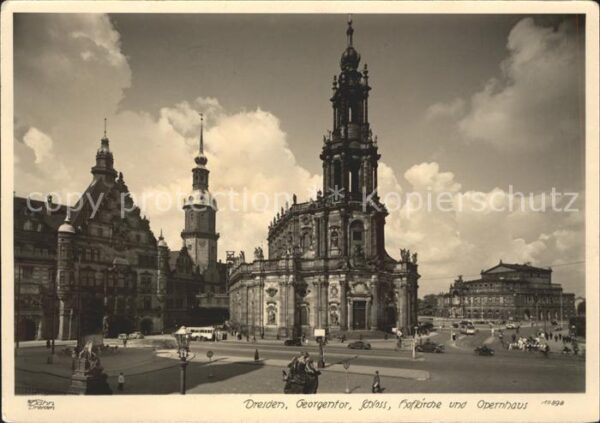 Dresden Georgentor Schloss Hofkirche Opernhaus