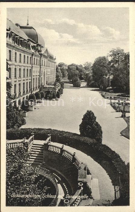 Donaueschingen Schloss und Donauquelle