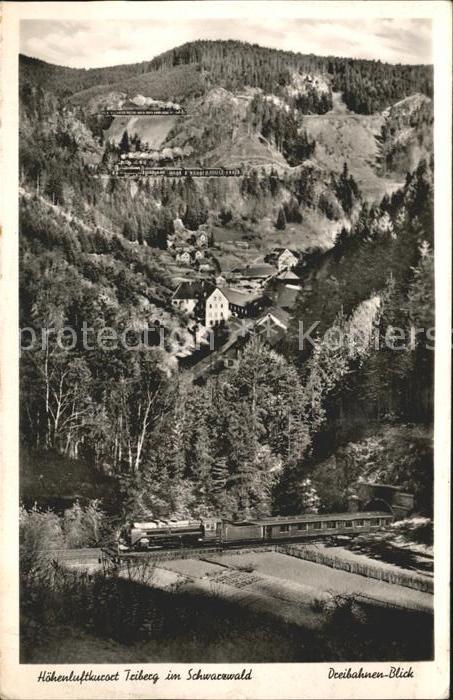 Triberg Schwarzwald Dreibahnenblick