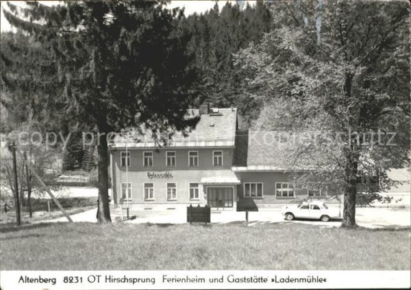 Hirschsprung Ferienheim Restaurant Ladenmühle Auto