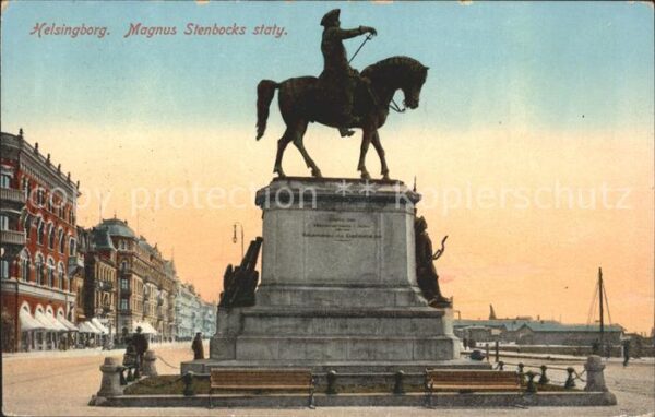 Helsingborg Magnus Stenbocks staty Denkmal