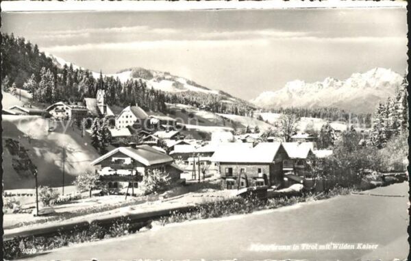 Fieberbrunn Tirol Gesamtansicht Wintersportplatz Wilder K