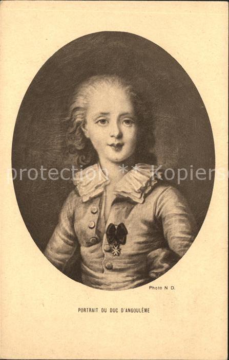 Persoenlichkeiten Portrait du Duc d_Angouleme Ludwig XIX