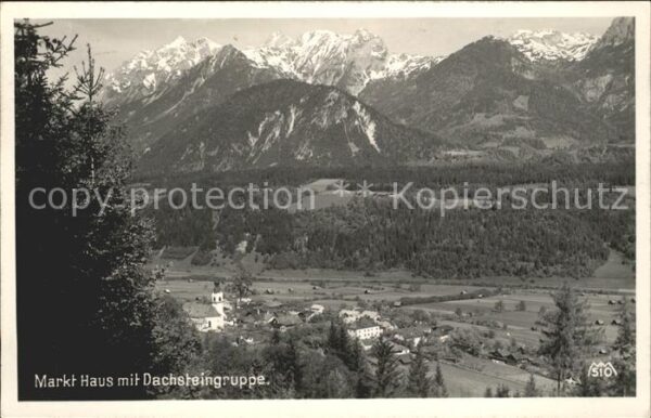 Markt Haus Ennstal Panorama mit Dachsteingruppe