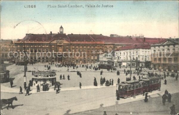 Liege Luettich Place Saint Lambert Palais de Justice T