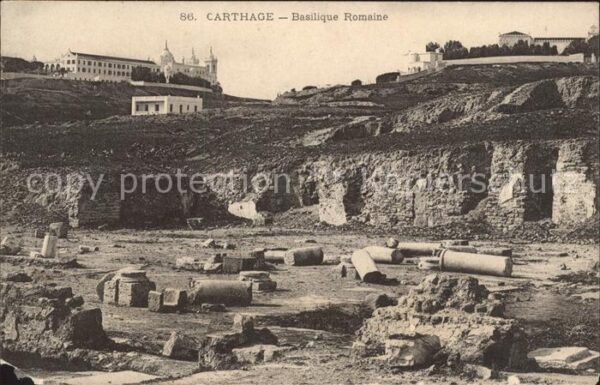 Carthage Karthago Basilique Romaine Ruines Antike Stätte