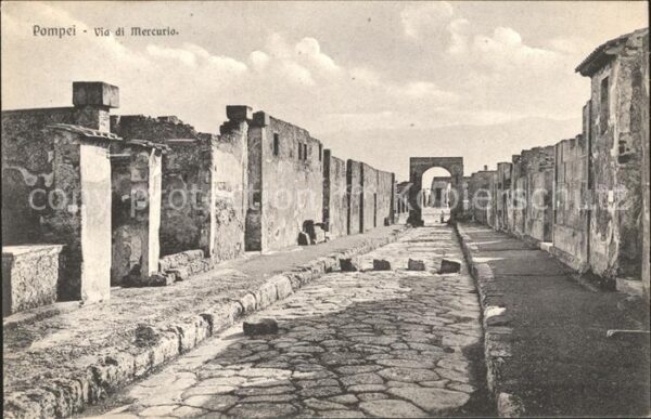 Pompei Via di Mercurio Ruinen Antike Stätte