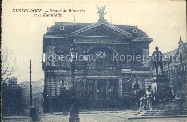 Duesseldorf Statue de Bismarck Bismarckdenkmal Kuns