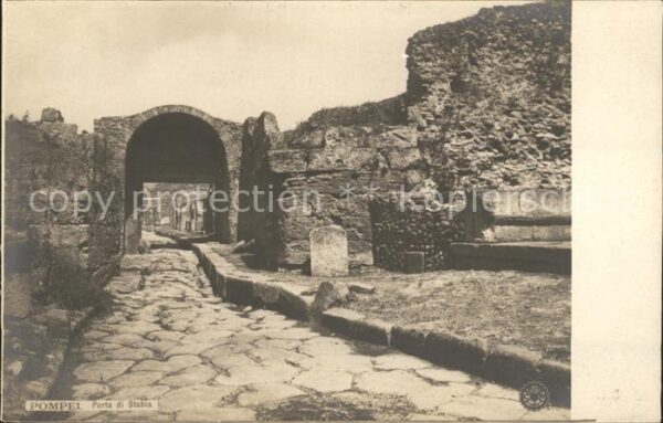 Pompei Porta di Stabia Ruinen Antike Stätte
