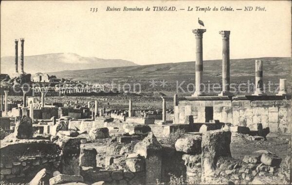 Timgad Ruines Romaines Temple du Genie Ruinen