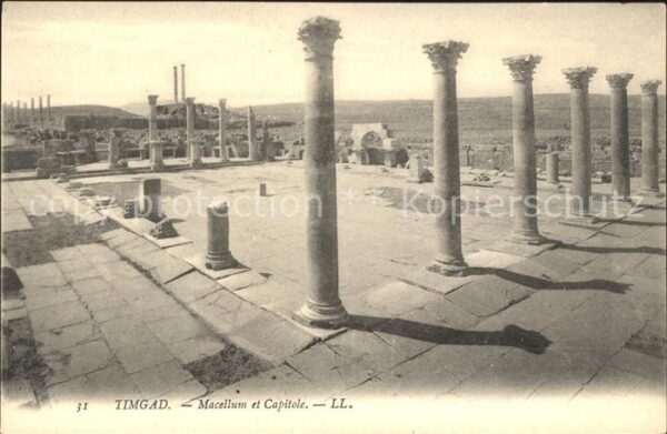 Timgad Ruines Romaines Marcellum et Capitole R