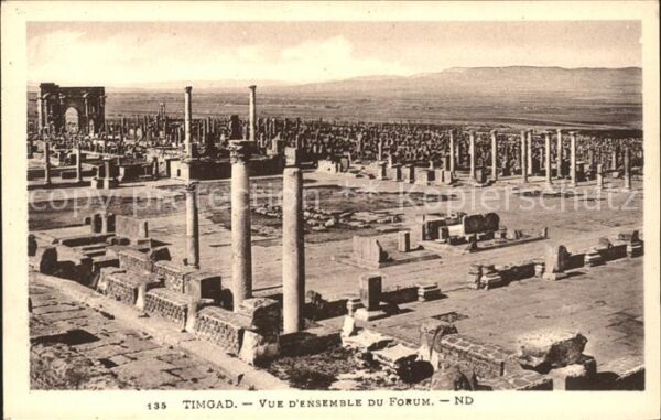 Timgad Ruines Romaines Forum Ruinen Antike Stä