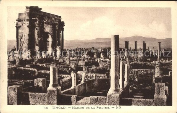 Timgad Ruines Romaines Maison de la Piscine Ru