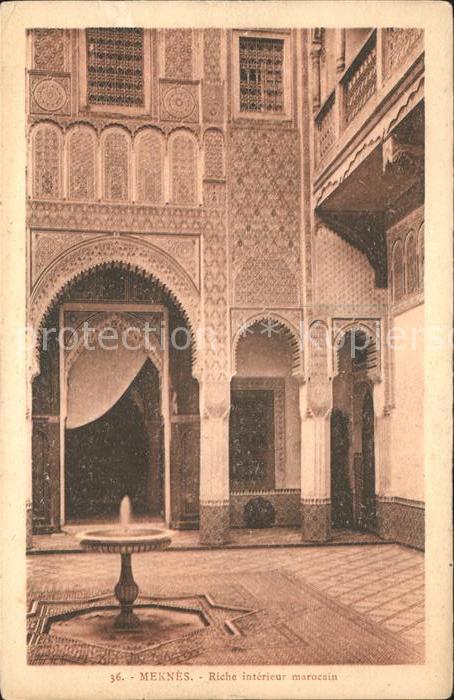 Meknes Riche interieur marocain