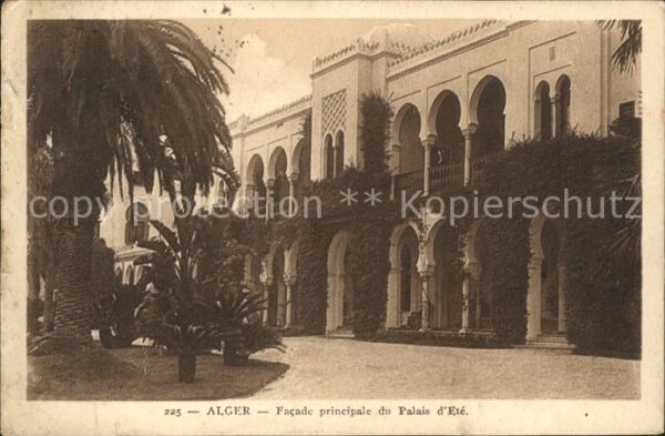 Alger Algerien Facade principale du Palais d_Ete